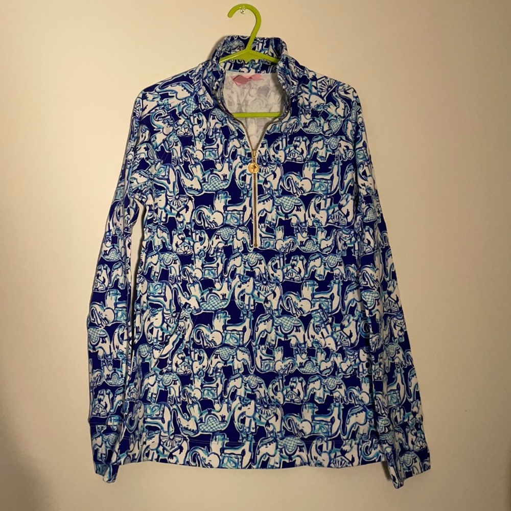 EUC Lilly Pulitzer Elephant Skipper Popover XXS